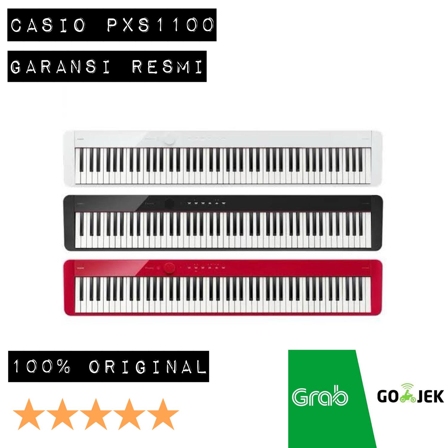 CASIO Privia PX-S1000RD (Red) 88 Keys, CASIO Genuine Pedal Unit SP