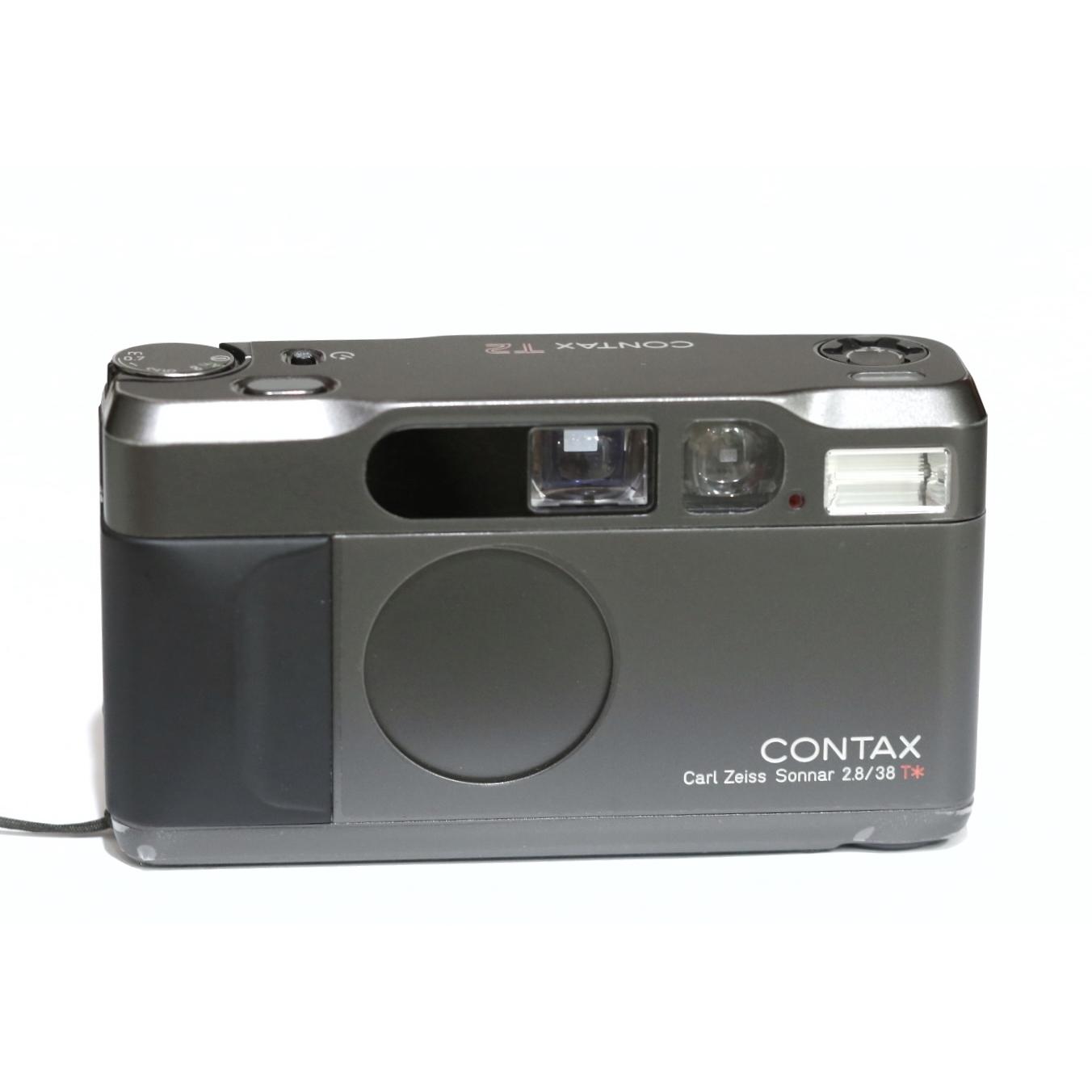 動作確認済み】CONTAX 懐かしめ T2 ゴールド DATA BACK付き