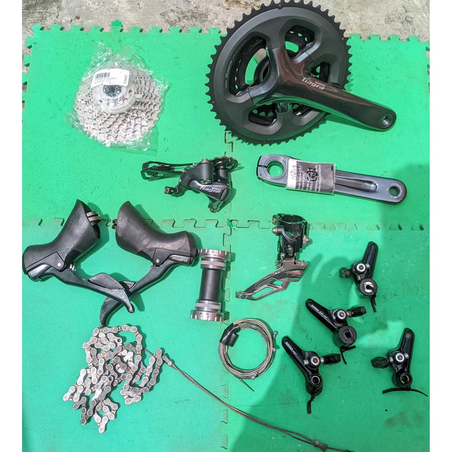 Shimano Tiagra Second Hand Groupset Shimano 10 Speed Cassette 11