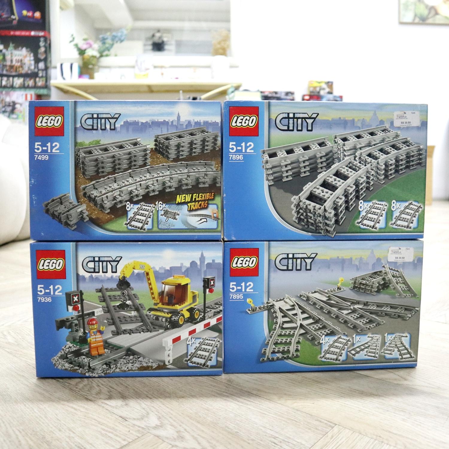 Lego Railroad Lego 7499 Flexible And Straight Tracks LEGO Flexible