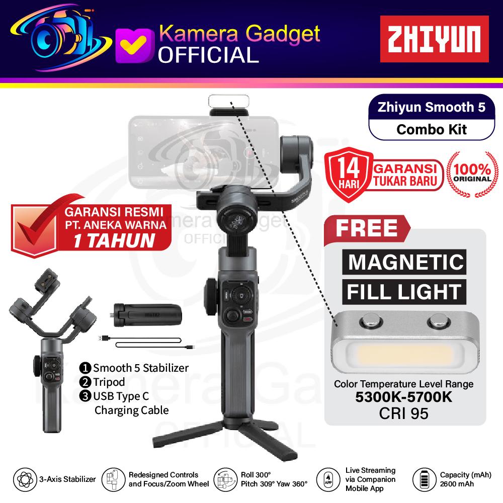 Zhiyun Smooth 5S Combo スタビライザー、美品 Amazon.co.jp: Zhiyun Smooth 5 COMBO 3軸スマホジンバル