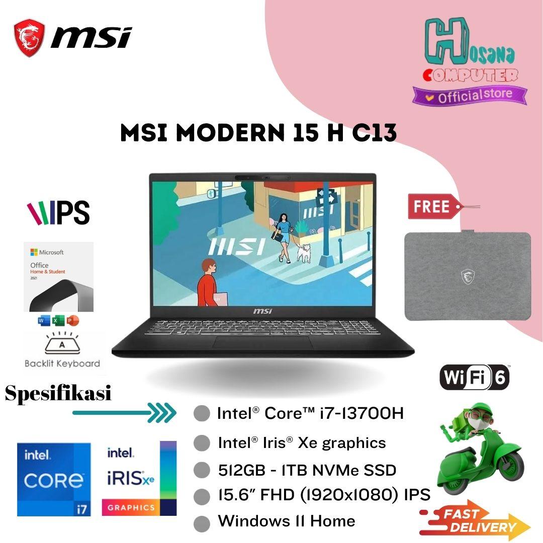 Windowsノート本体 Modern-15-H-C13M-2268JP / Core i7 13620H MSI ビジネスノートPC Modern 15 H C13M - 第13世代 インテル