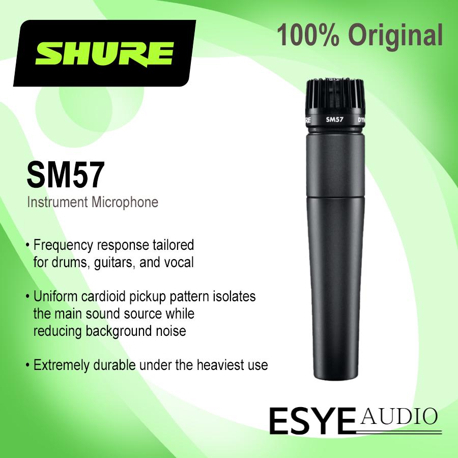 SHURE SM57ダイナミックマイク 収納ケース付き SHURE SM57 ダイナミックマイク 専用ケース付き SHURE SM57