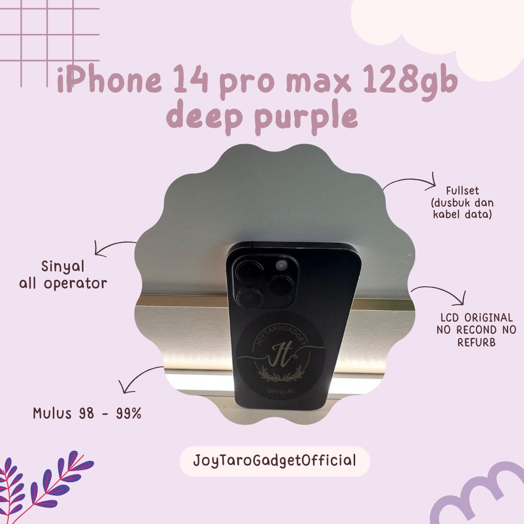 Apple iPhone 14 Pro ディープパープル 87% Apple iPhone 14 Pro 128GB