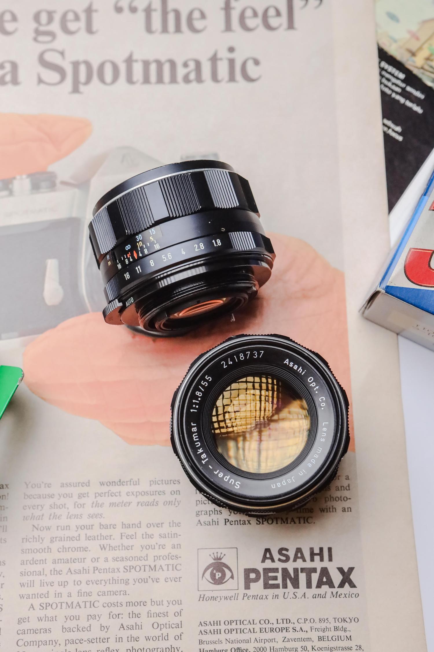 ダブルレンズ】 Super Takumar 55mm 200mm SO244 【公式通販】