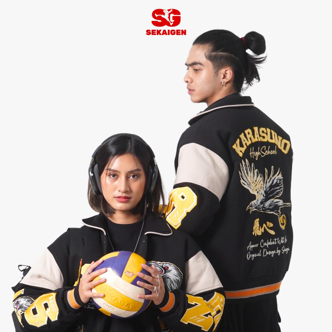 Volleyball Club Haikyuu Varsity Jacket Bomber Haikyuu Karasuno Jacket