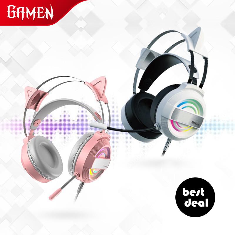 Pink Cat Headphones Pink Headset Girl Viral AKZ-02 HEADPHONE