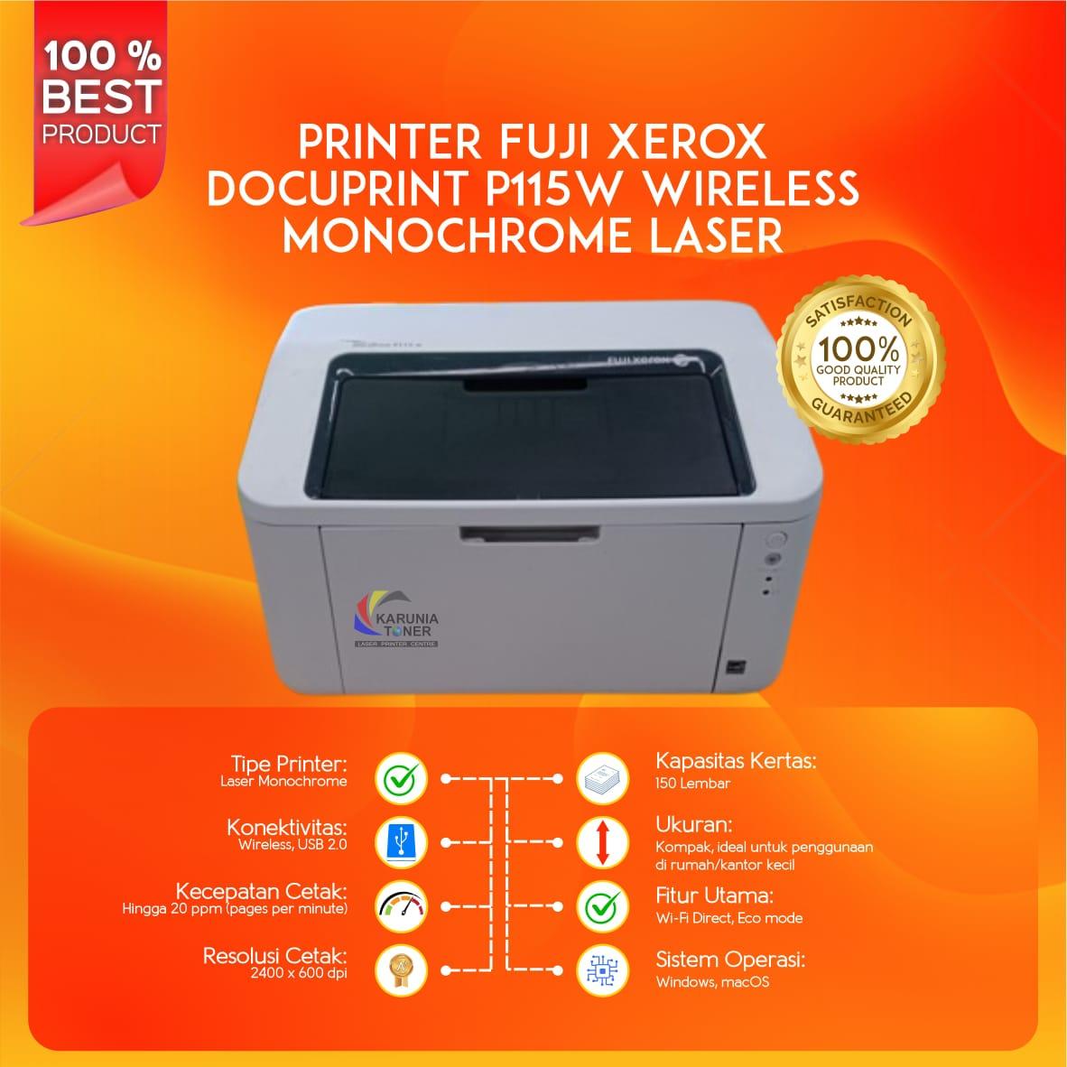 Docuprint P115w Fuji Xerox Docuprint M115w Jual Fuji Xerox