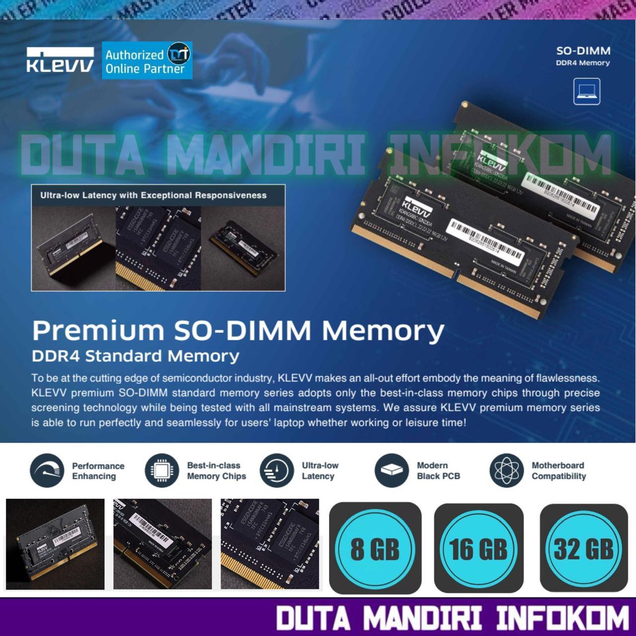 Klevv Ram 8gb KLEVV DDR4 8GB (Single) 2666MHz CL19 KD48GU88C