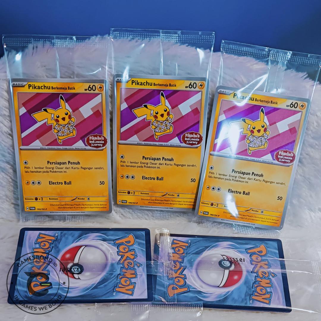 バティックシャツを着たピカチュウ PIKACHU BATIK 4枚セット バティックシャツを着たピカチュウ PIKACHU BATIK 4枚セット