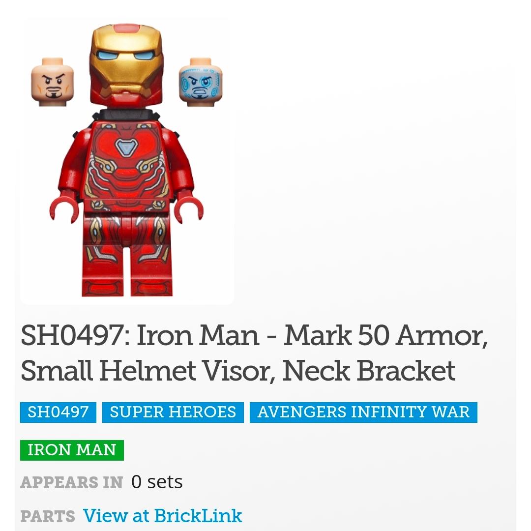 Iron Man Bricklinks Lego Iron Man Mark 50 Bricklink Custom Lego