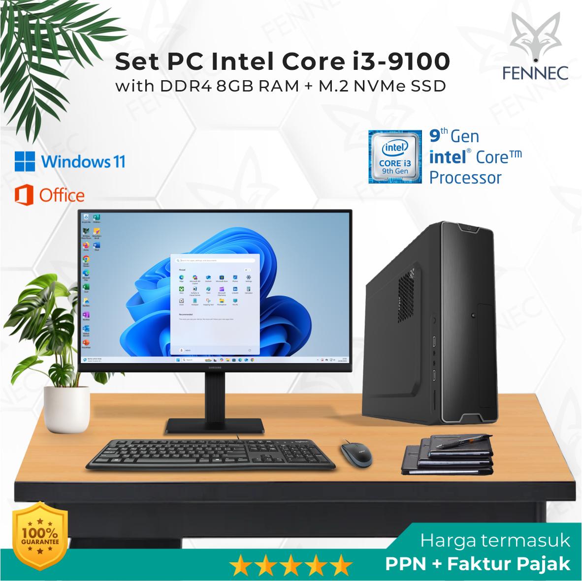 最新Win11 Dell 第9世代 i3-9100 高速SSD256GB 8GB Jual I3 9100