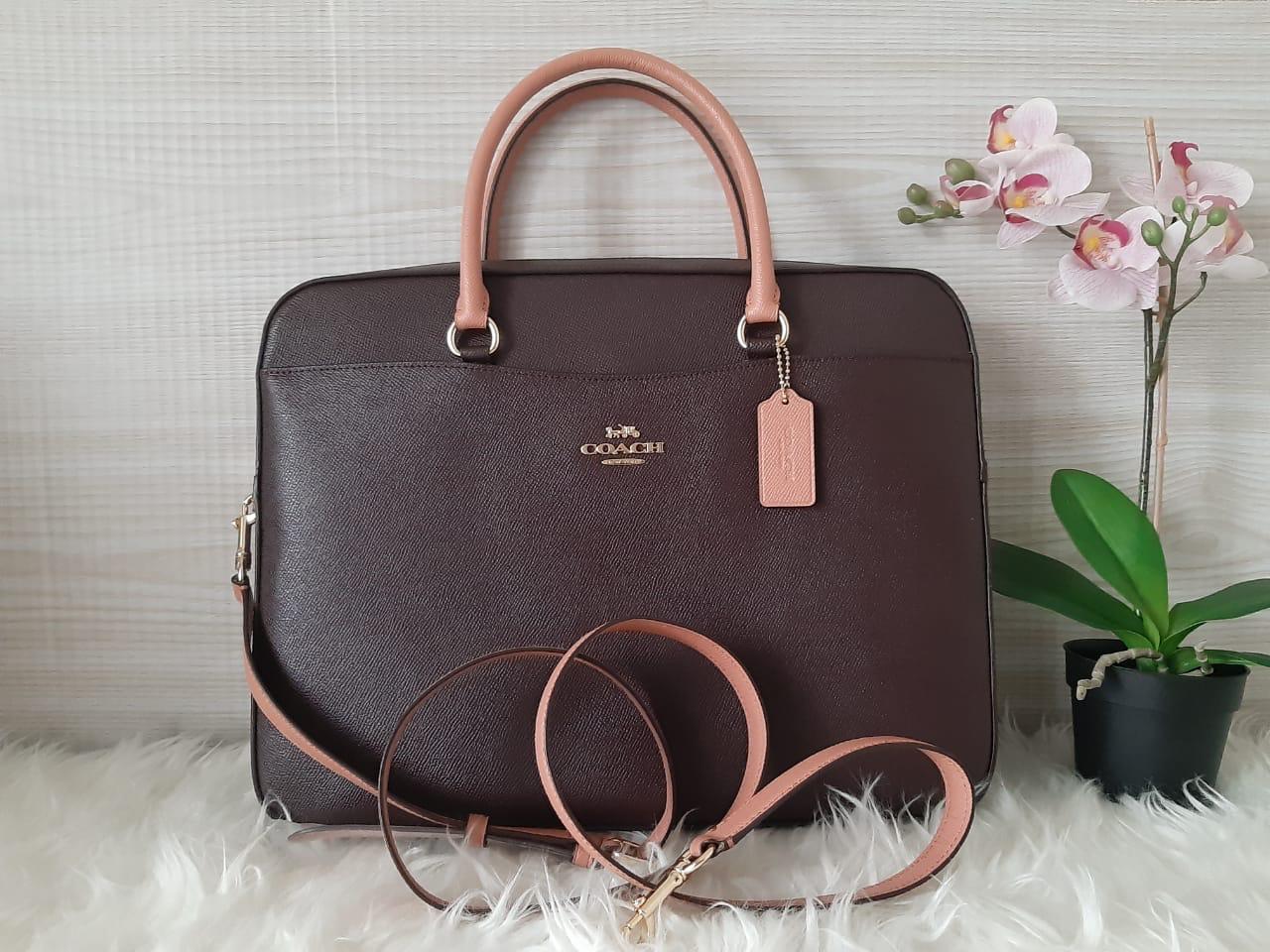 COACH コーチ ビジネスバッグ セット売り F70289 F15141 黒（Jual 