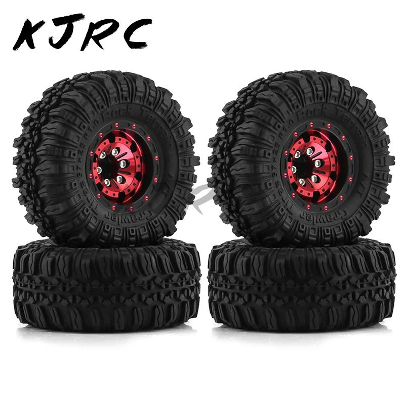 RCカータイヤ For TRX4M For SCX24 AX24 1/18 1/24 4pcs 1.0インチ