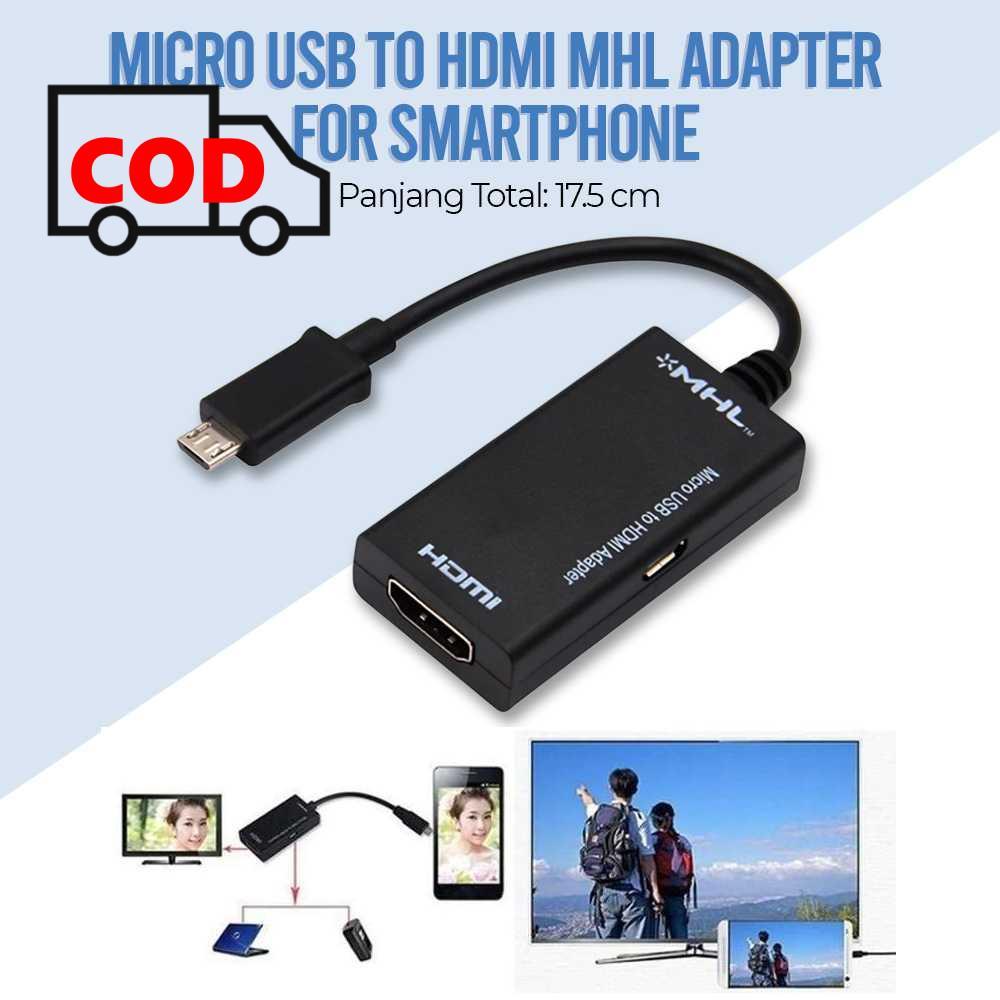 Kabel Hdmi Mhl Smartphone MHL Micro USB To HDMI Adapter Cable For