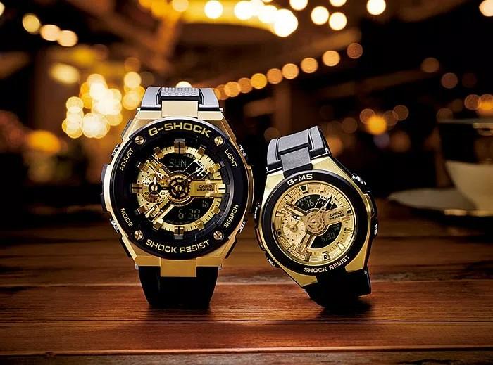 g-shockgショックメンズ腕時計GST-400G ゴールド