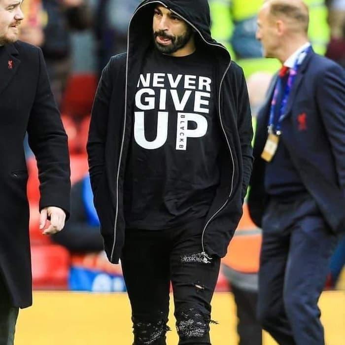 Neil Barrett Never Give Up Salah T Shirt Jual Kaos Liverpool Never