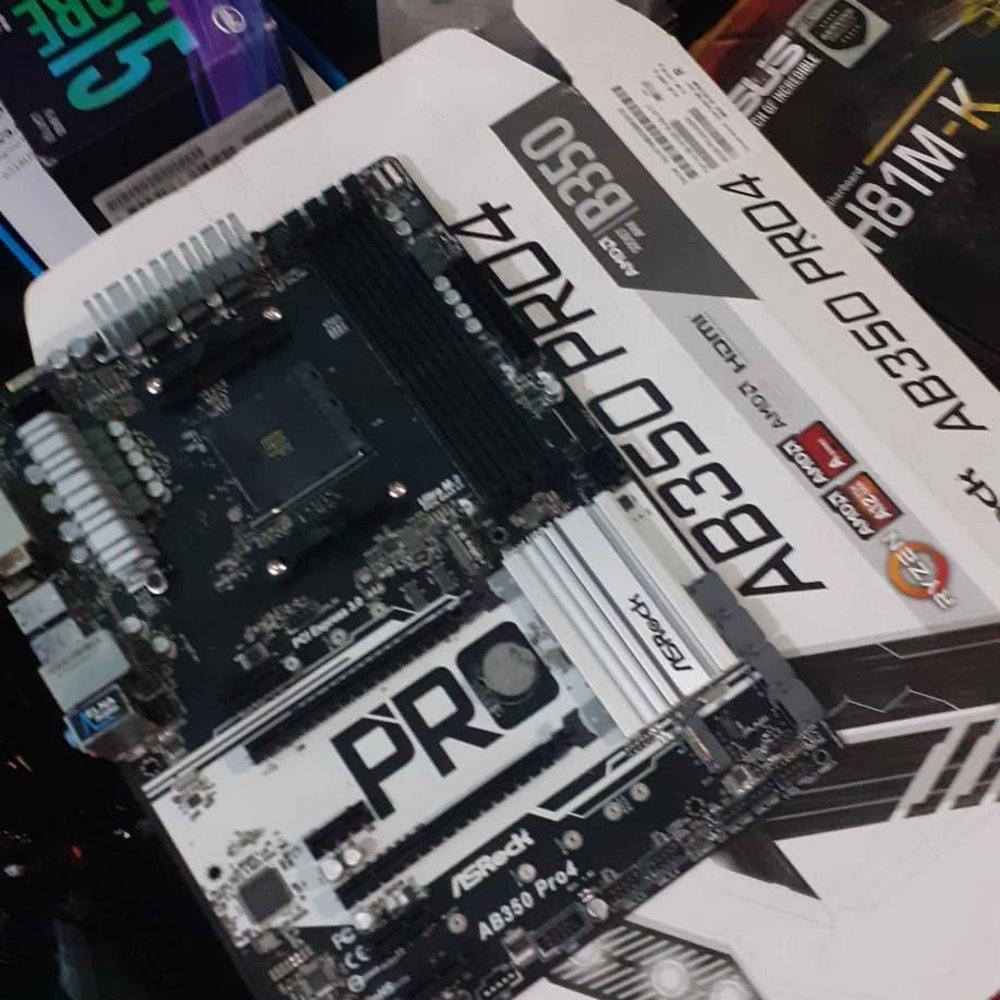 Amd Asrock Ab350 Pro4 Compatible Processors Asrock B350 - Main Image