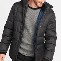 hooded puffa jacket