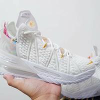 white lebron 18