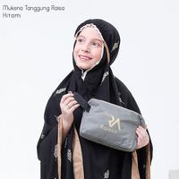 MUKENA ANAK TANGGUNG BORDIR RAISSA HITAM