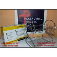 Rak Piring Stainless 2 Susun Exclusive Samarinda