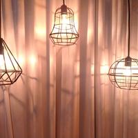 lampu gantung diamond Cafe & Dekorasi Pelaminan