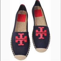 tory burch canvas flats