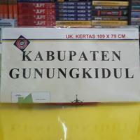 Peta kabupaten Gunungkidul