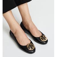 tory burch minnie travel ballet flat silver