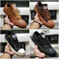 converse all star low leather almost black rose gold