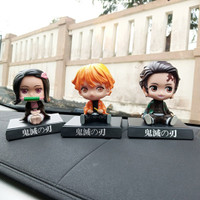 DEMON SLAYER KIMETSU NO YAIBA Figure Miniatur Pajangan Mobil Stand Goy