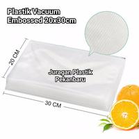 Plastik Vacuum Embossed 20x30 cm / Vakum Emboss Sealer Kemasan Frozen