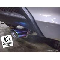 Buntut Muffler Knalpot Full Pelangi Mobil Toyota Raize GR Sport