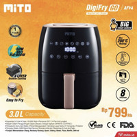 Mito Digifry Go AF2 Airfryer Mito 3 Liter Low Watt