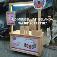 booth/gerobak kayu jati Belanda