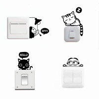 STIKER TOMBOL LAMPU SAKLAR LAMPU HIASAN PAJANGAN DINDING HOME DECOR WA