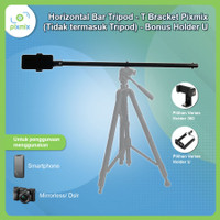 Horizontal Bar Tripod - T Bracket Pixmix (Tidak termasuk Tripod)