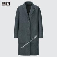 wool blend tailored coat