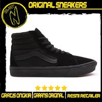 triple black vans platform