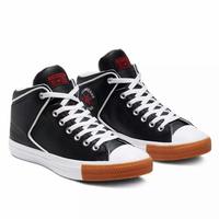 converse chuck taylor all star mid high street black black
