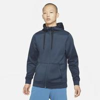 nike therma full zip hoodie black