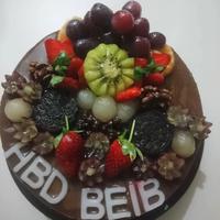 puding buah ulang tahun