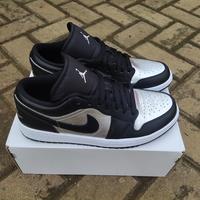 jordan 1 low black silver