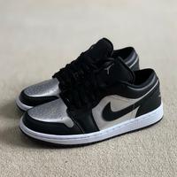 jordan 1 low black silver