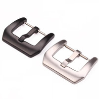 Brushed Stainless 24mm Watch Strap Buckle Clasp Pengait Jam Tangan