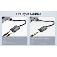 Vention CDJ Universal USB External Soundcard Audio Jack 3,5mm