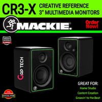 MACKIE CR3-X / CR3X / CR3 X Reference 3" Multimedia Monitors Speakers