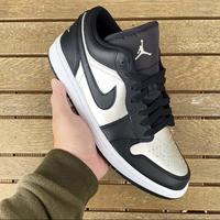 jordan 1 low black silver