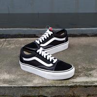 red platform vans old skool